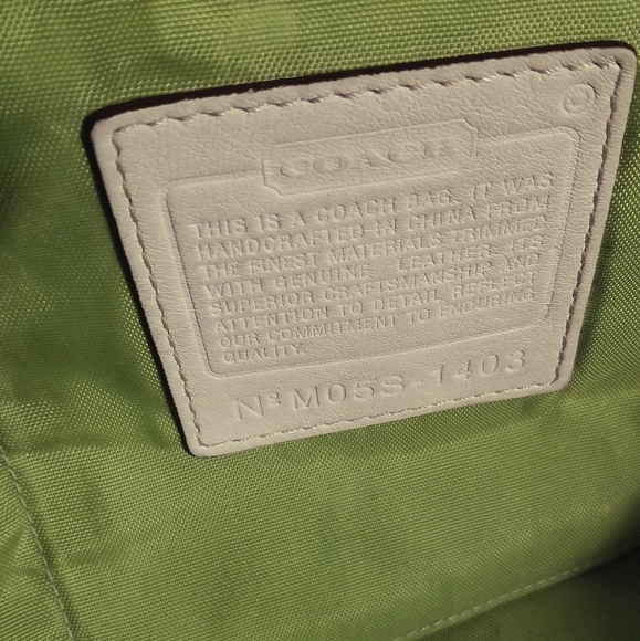 Coach Diaper Bag/Baby Bag/Green - Picture 7 of 7